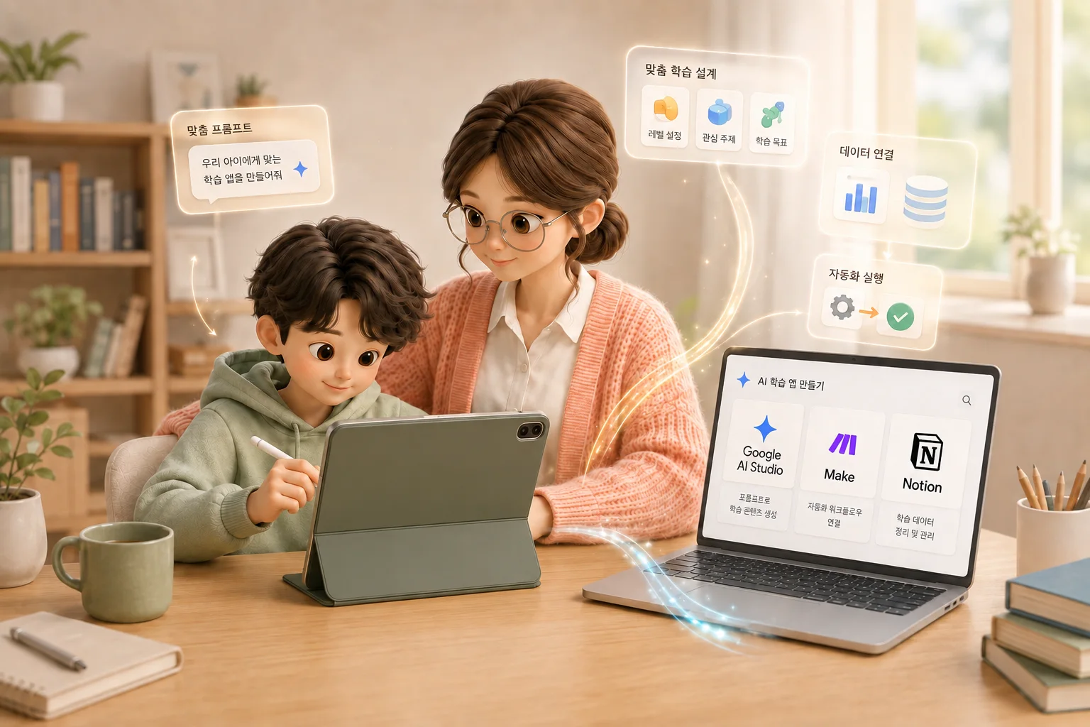 Google AI Studio와 Make, Notion으로 함께 만드는 엄마와 아이