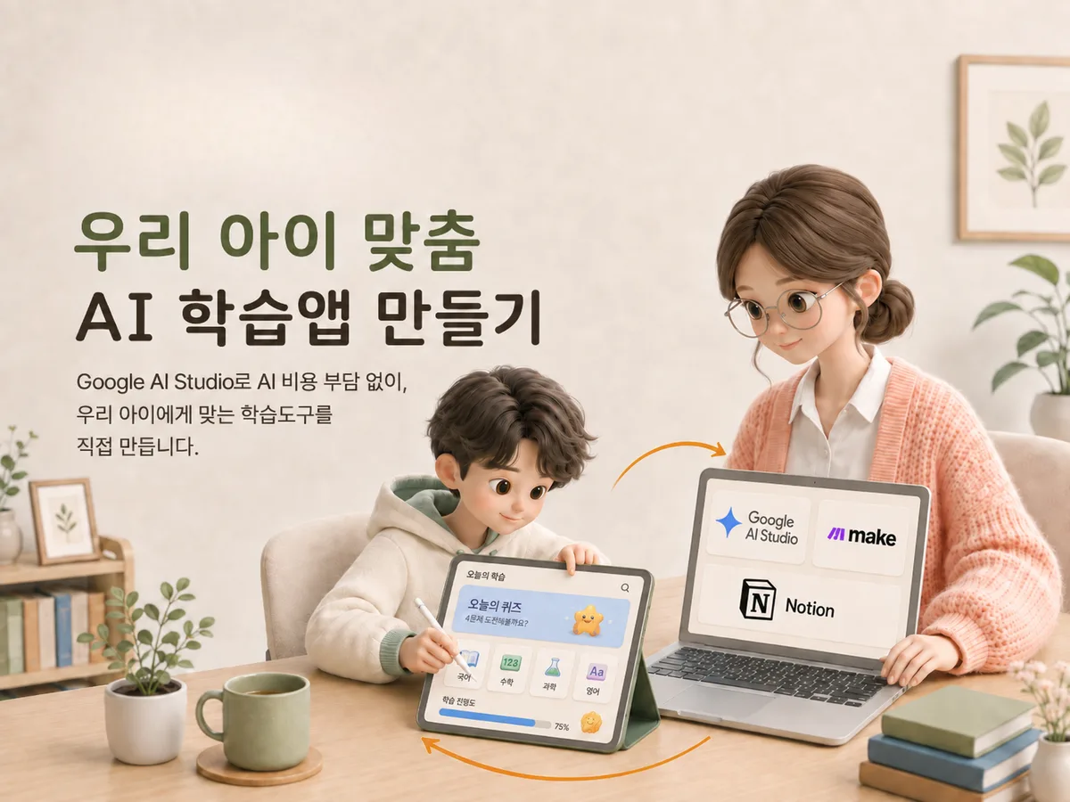 우리 아이 맞춤 AI 학습도구 직접 만들기